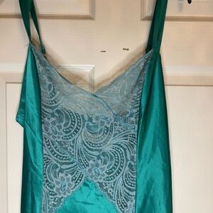 Victoria’s Secret Gold Label Satin and Lace Slip Dress